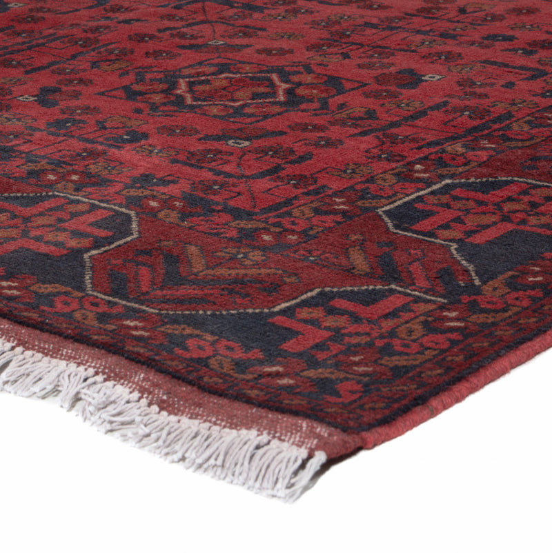 Afghan Rug - Kunduz - 197 x 147 cm - red
