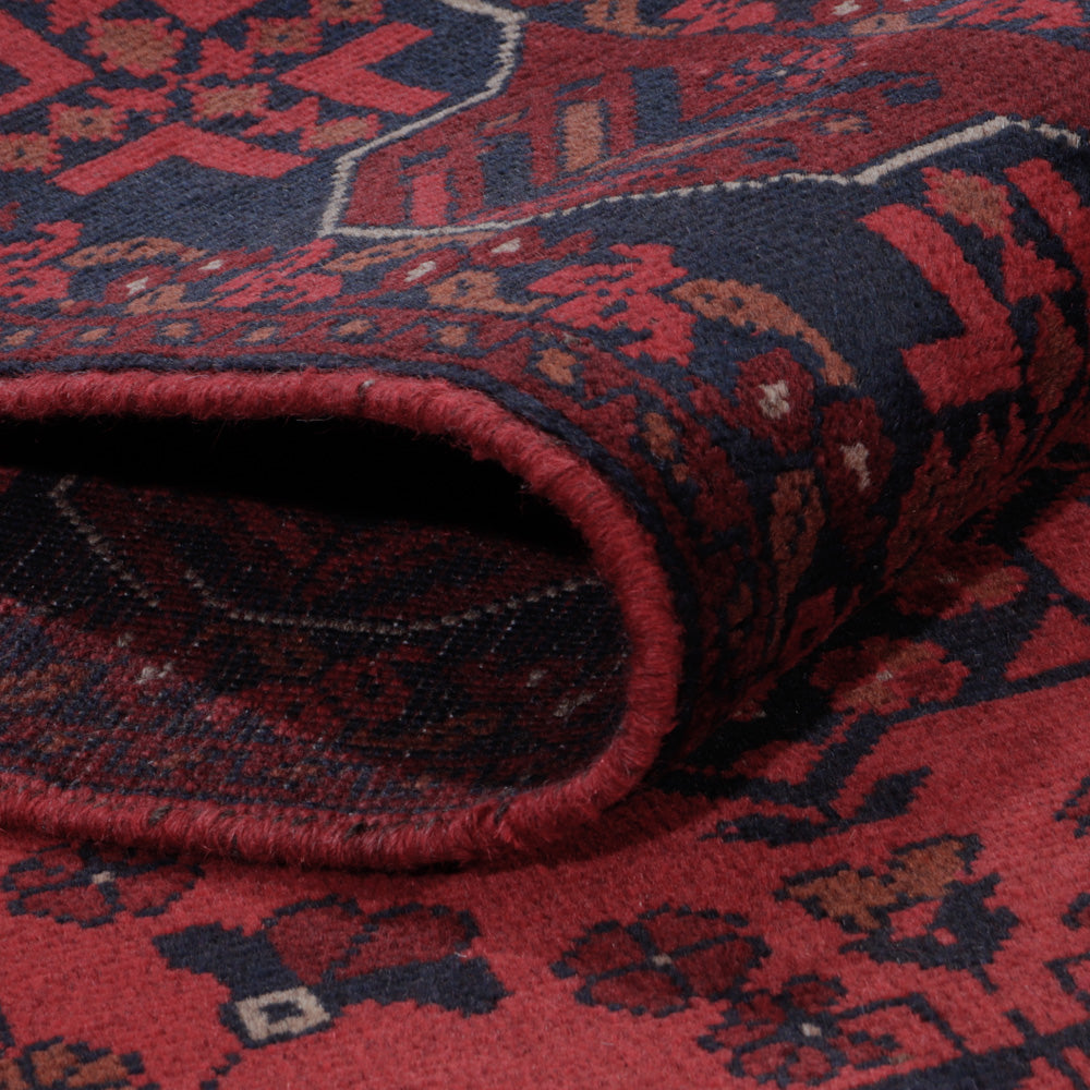 Afghan Rug - Kunduz - 197 x 147 cm - red