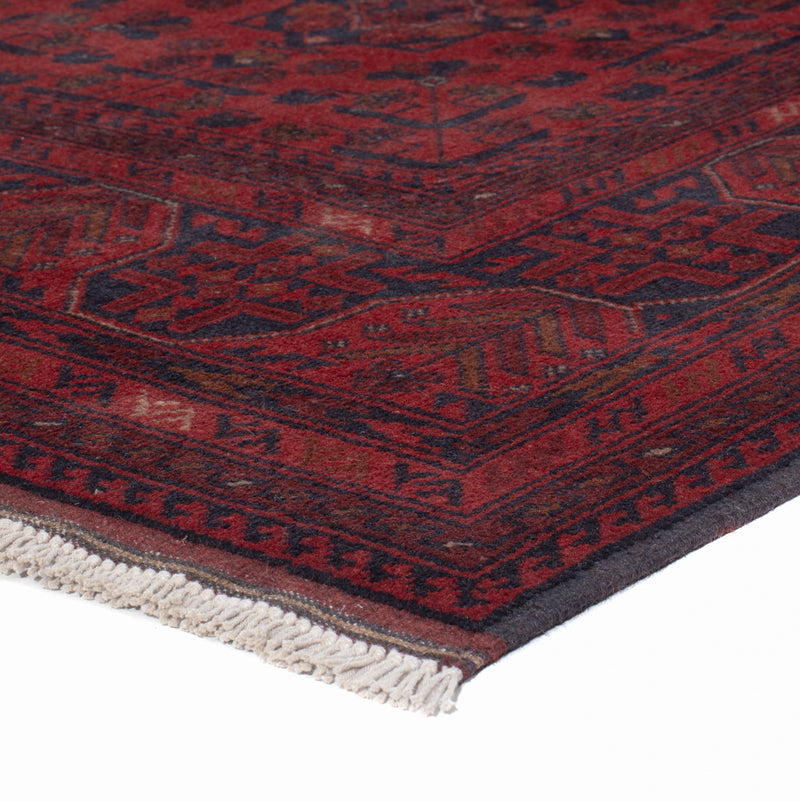 Afghan Rug - Kunduz - 199 x 154 cm - red