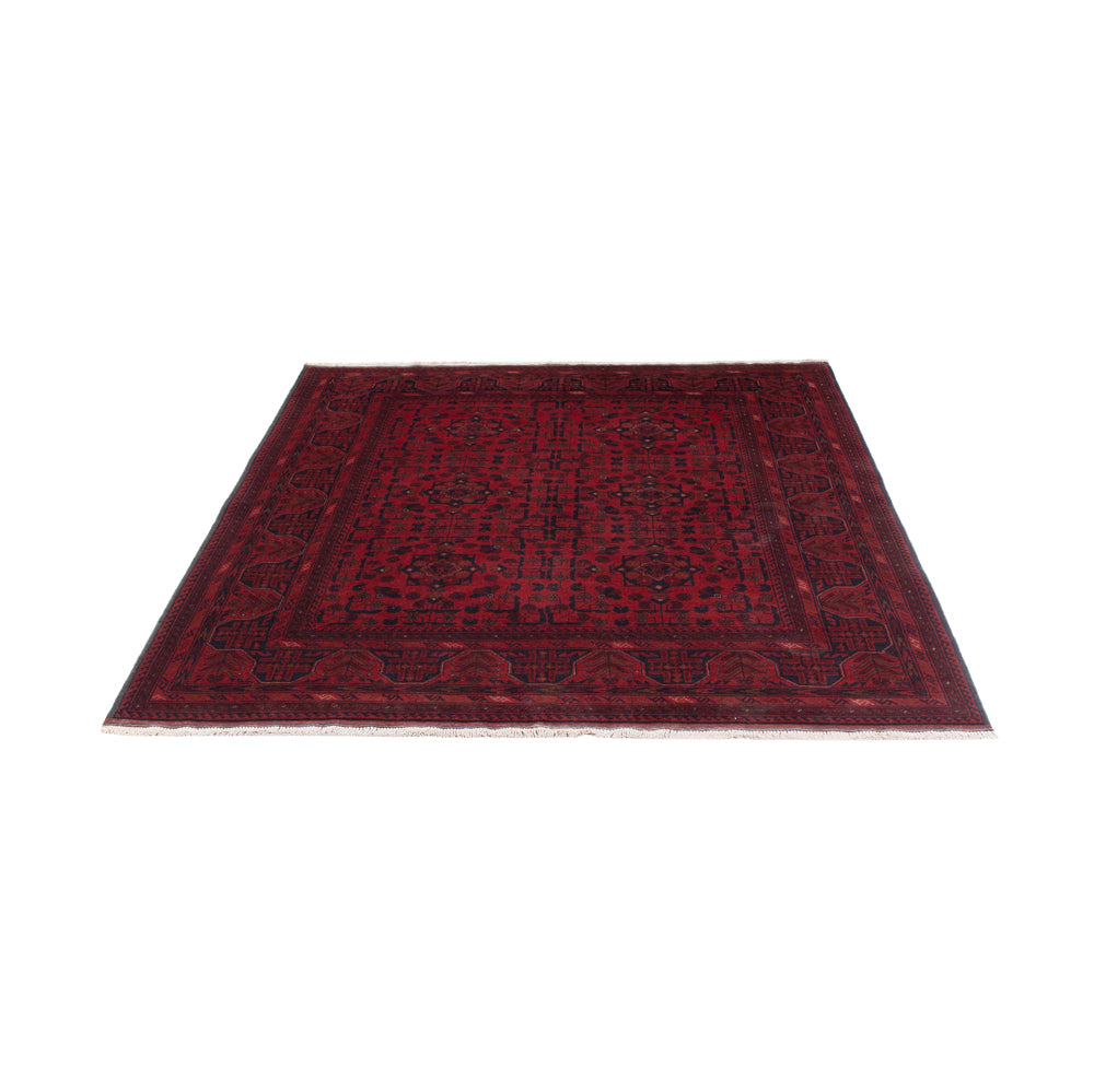 Afghan Rug - Kunduz - 199 x 154 cm - red