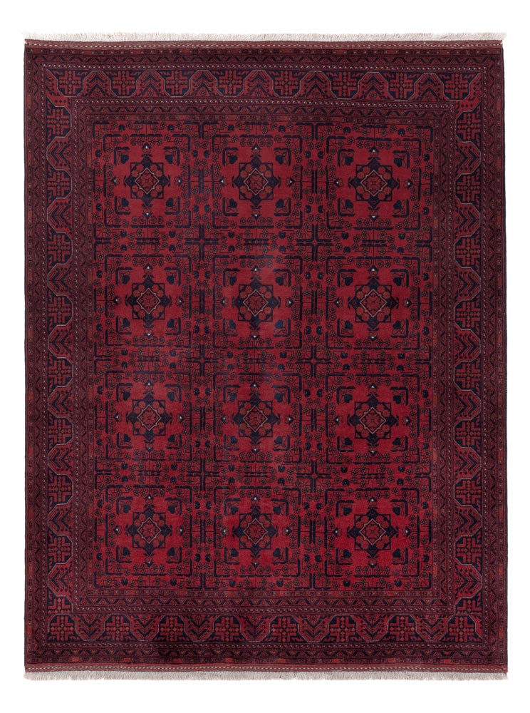 Afghan Rug - Royal - 193 x 152 cm - red