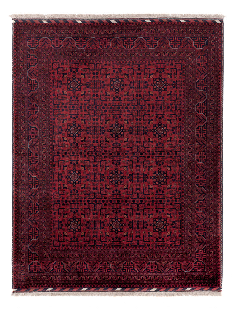 Afghan Rug - Royal - 200 x 151 cm - red