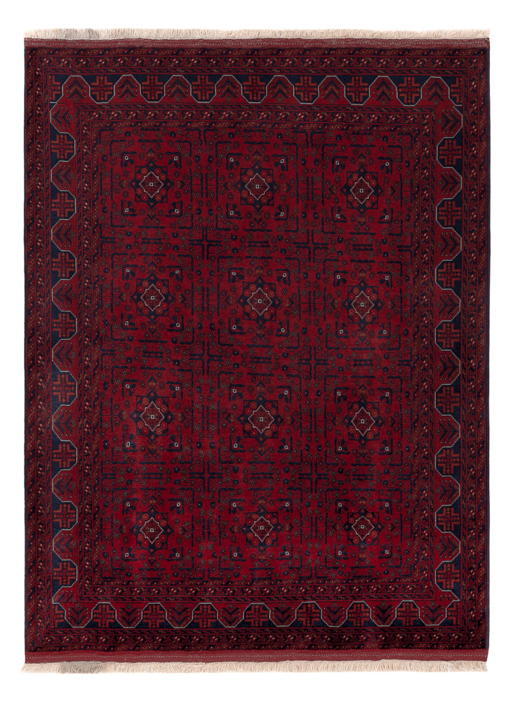 Afghan Rug - Royal - 197 x 153 cm - red