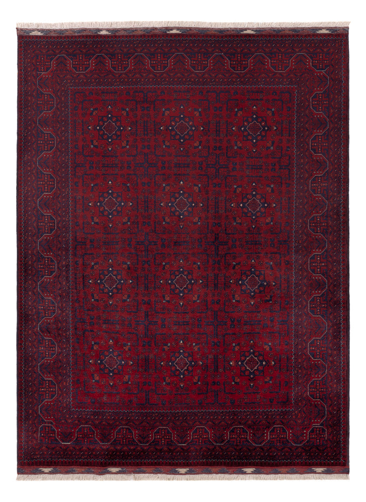 Afghan Rug - Royal - 197 x 152 cm - red