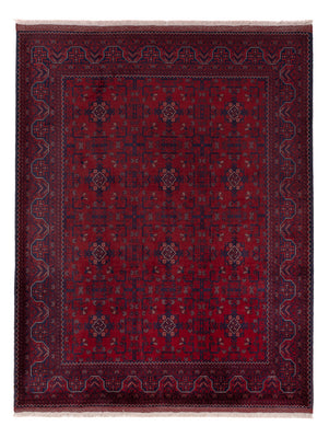 Afghan Rug - Royal - 200 x 154 cm - red