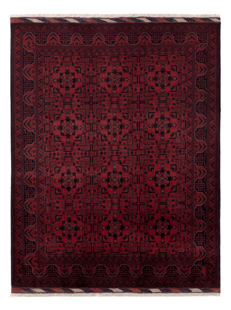 Afghan Rug - Royal - 192 x 150 cm - red