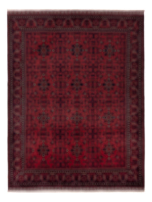 Afghan Rug - Royal - 195 x 154 cm - red