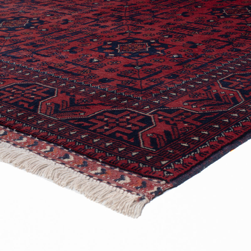 Afghan Rug - Royal - 195 x 154 cm - red