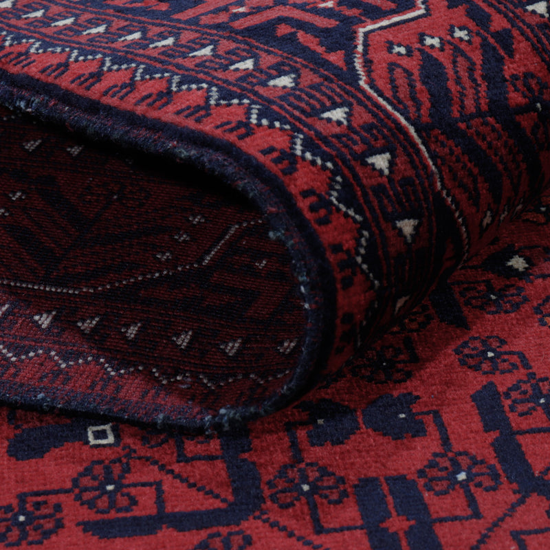 Afghan Rug - Royal - 195 x 154 cm - red