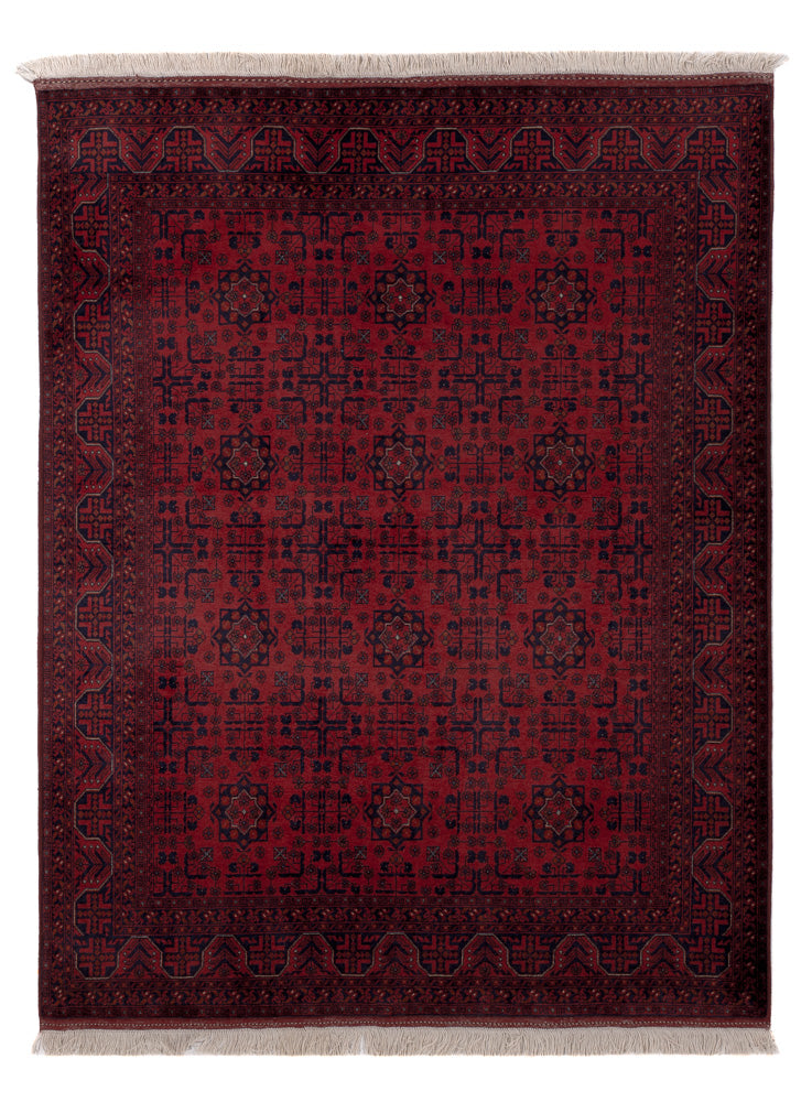 Afghan Rug - Royal - 194 x 147 cm - red