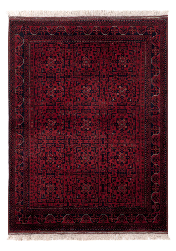 Afghan Rug - Royal - 196 x 148 cm - red
