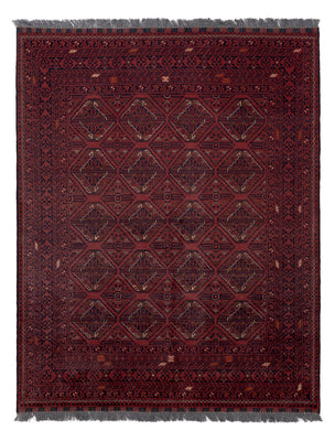 Afghan Rug - 191 x 151 cm - red