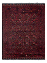 Afghan Rug - 191 x 151 cm - red