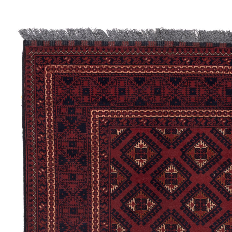 Afghan Rug - 195 x 147 cm - red