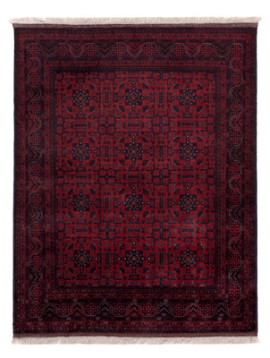 Afghan Rug - Royal - 194 x 150 cm - red