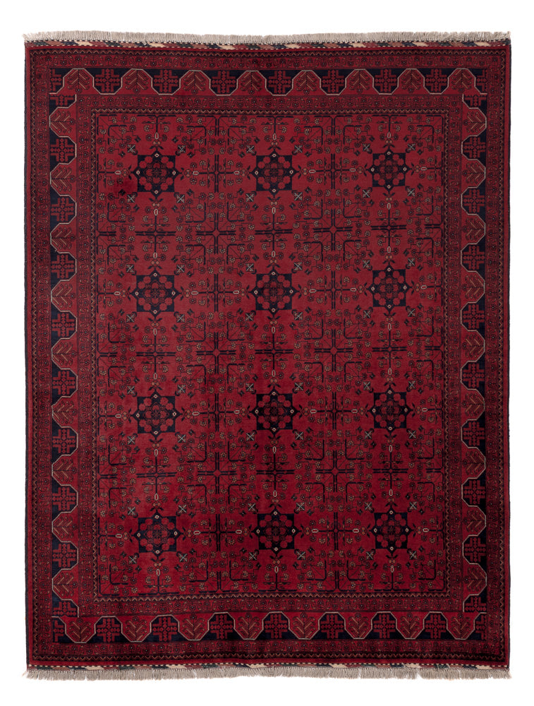 Afghan Rug - Royal - 197 x 151 cm - red