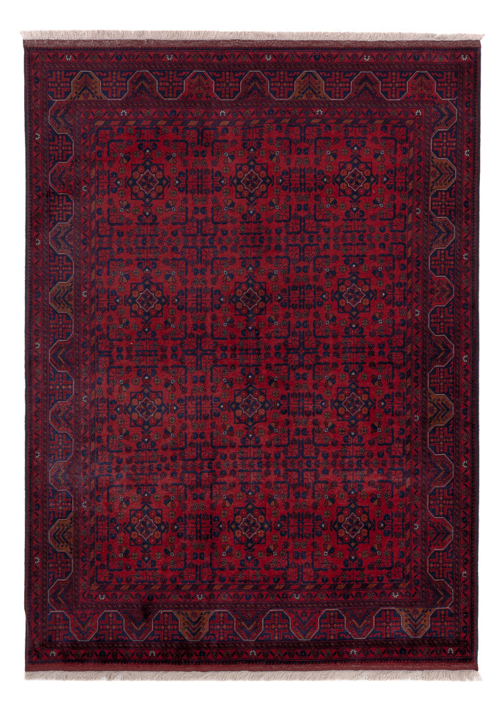 Afghan Rug - Royal - 203 x 147 cm - red