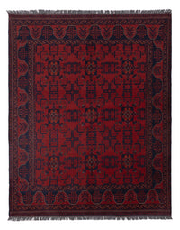 Afghan Rug - Kunduz - 221 x 174 cm - red