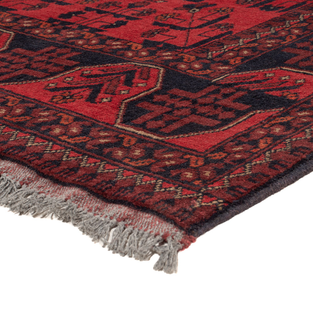 Afghan Rug - Kunduz - 221 x 174 cm - red