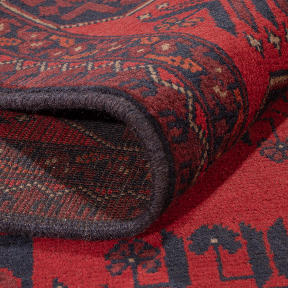 Afghan Rug - Kunduz - 221 x 174 cm - red