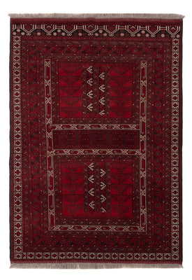 Afghan Rug - Kunduz - 222 x 150 cm - red