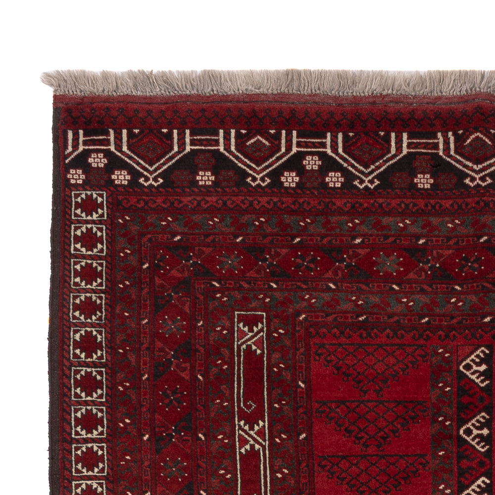 Afghan Rug - Kunduz - 222 x 150 cm - red