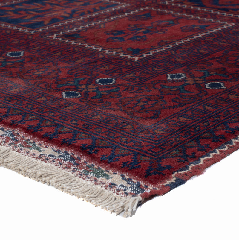 Afghan Rug - Kunduz - 201 x 152 cm - red