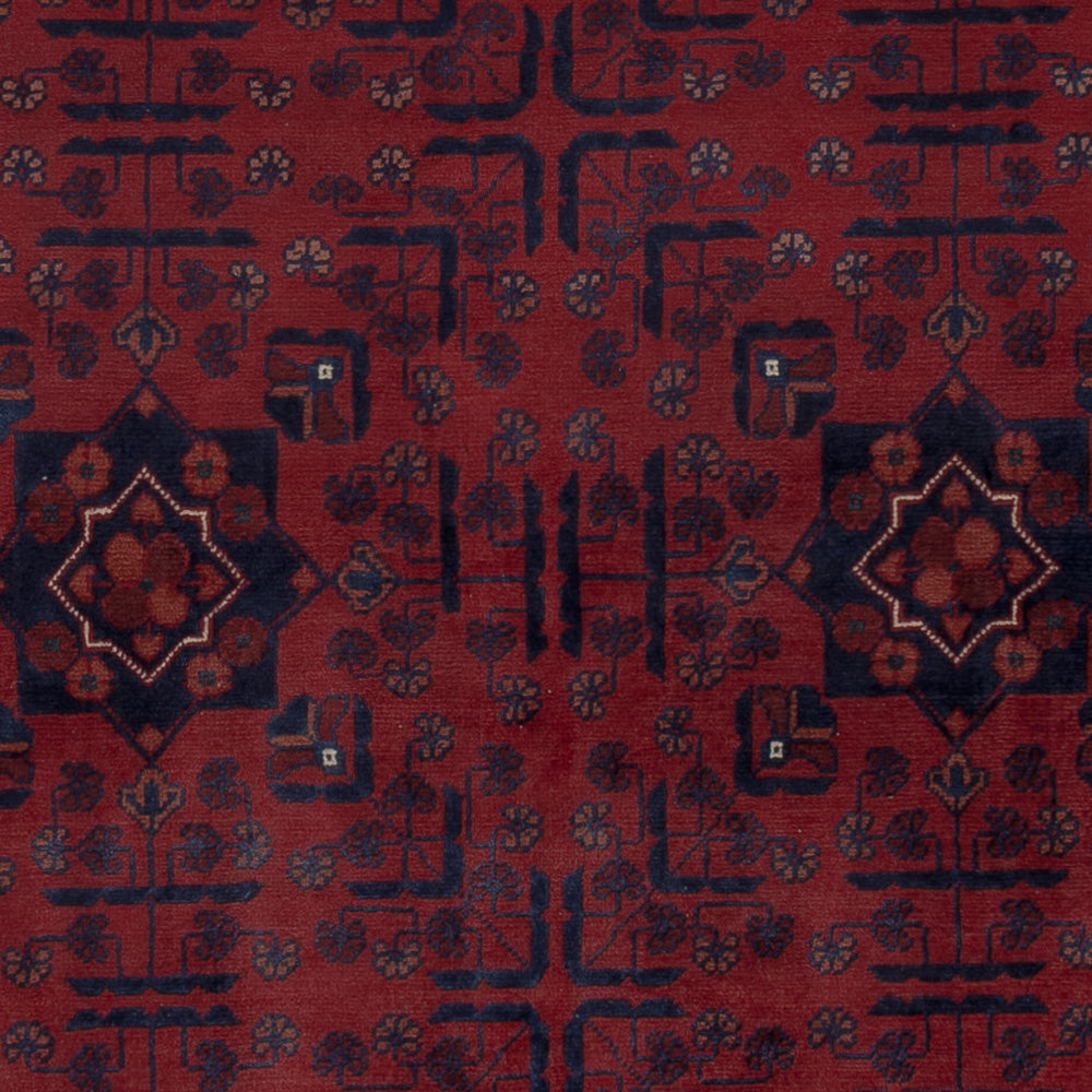 Afghan Rug - Kunduz - 196 x 154 cm - red