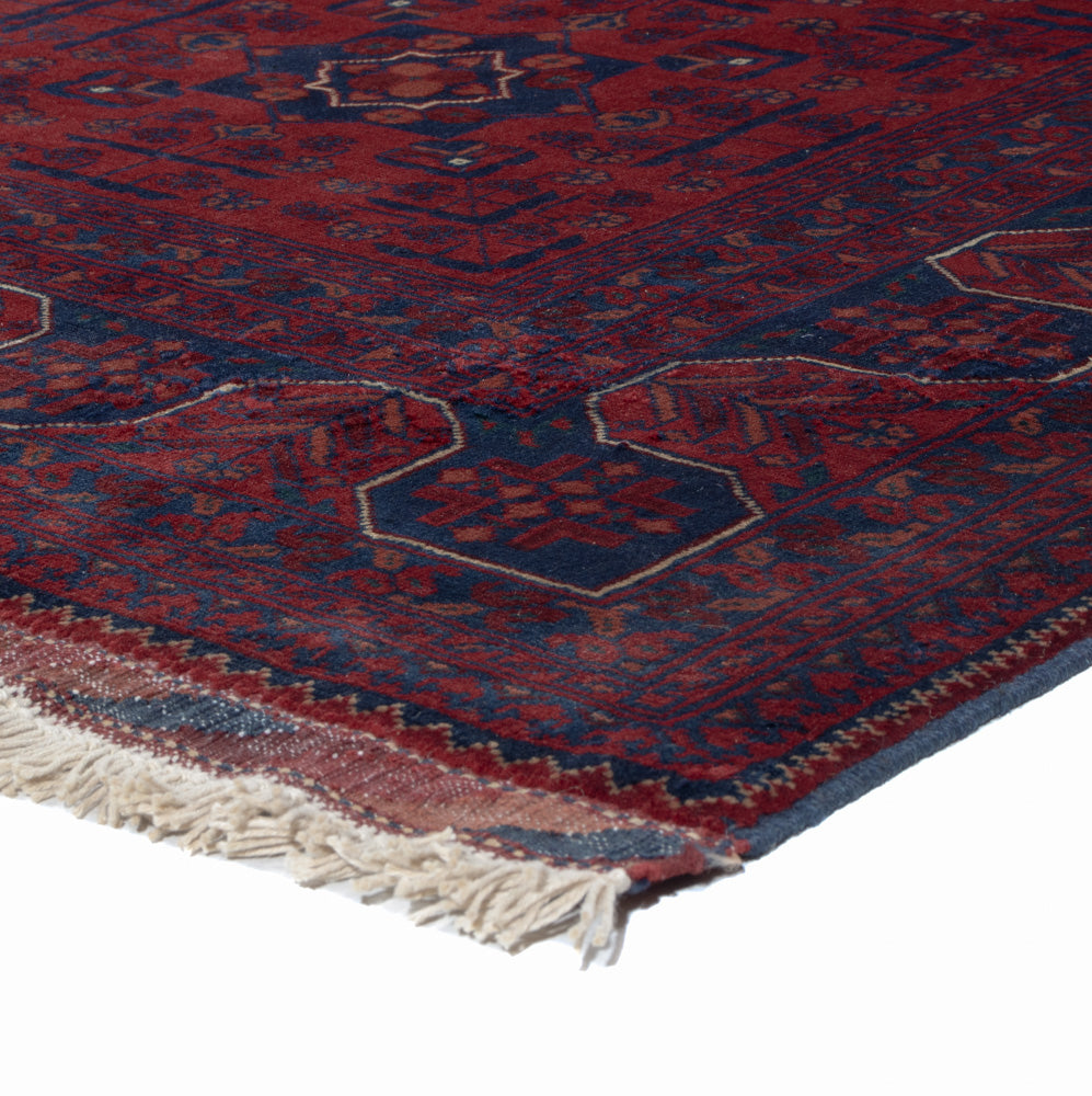 Afghan Rug - Kunduz - 196 x 154 cm - red