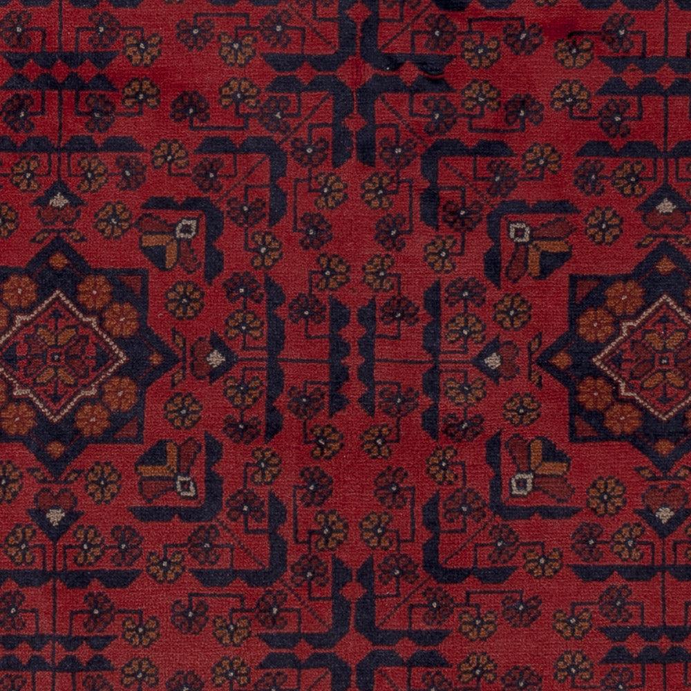 Afghan Rug - Kunduz - 193 x 149 cm - red