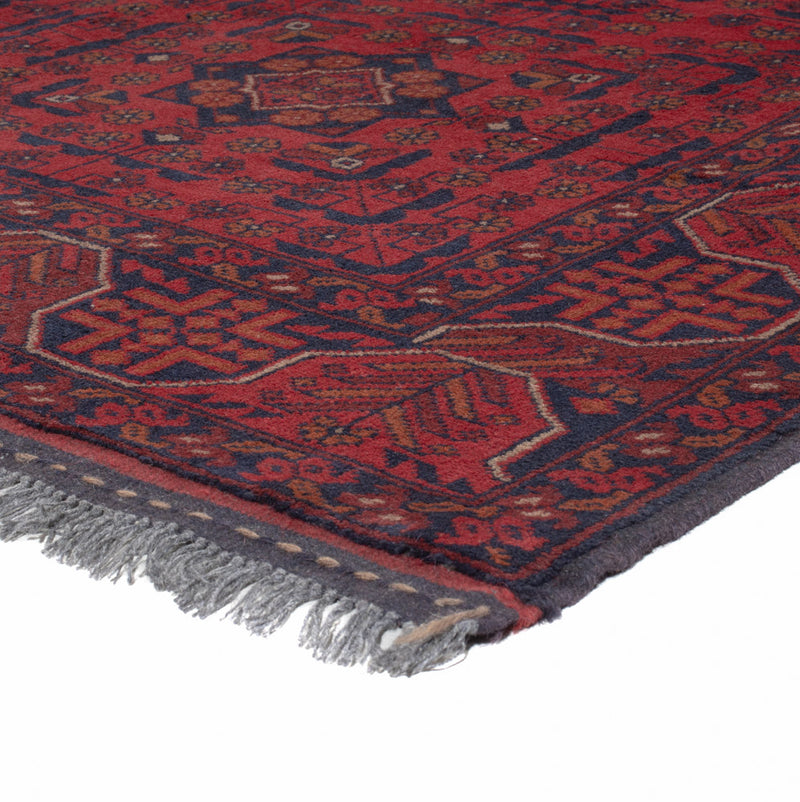 Afghan Rug - Kunduz - 193 x 149 cm - red