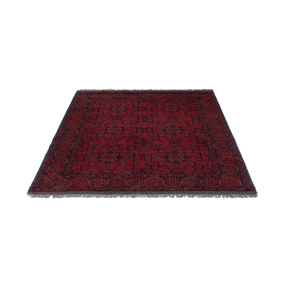 Afghan Rug - Kunduz - 193 x 149 cm - red