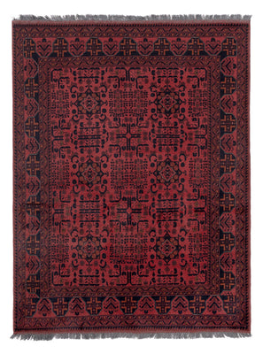 Afghan Rug - Kunduz - 197 x 154 cm - red