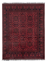 Afghan Rug - Kunduz - 197 x 154 cm - red