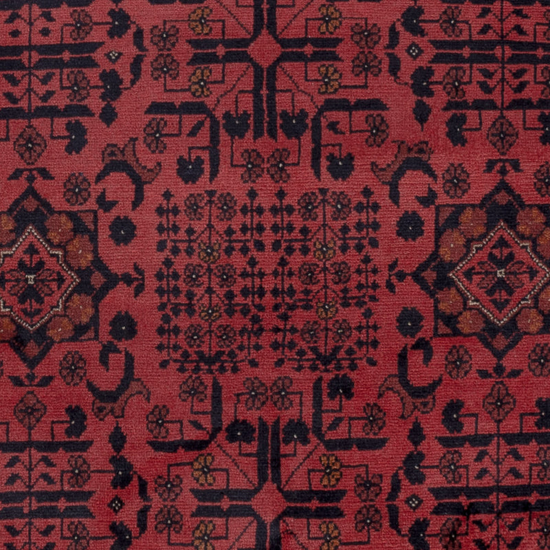Afghan Rug - Kunduz - 197 x 154 cm - red