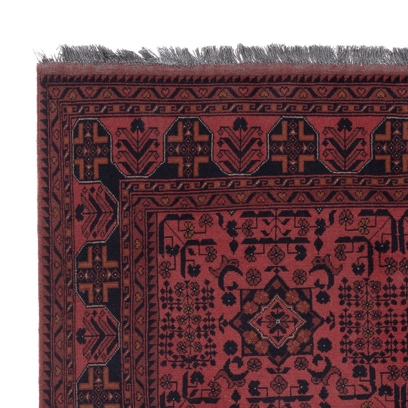 Afghan Rug - Kunduz - 197 x 154 cm - red