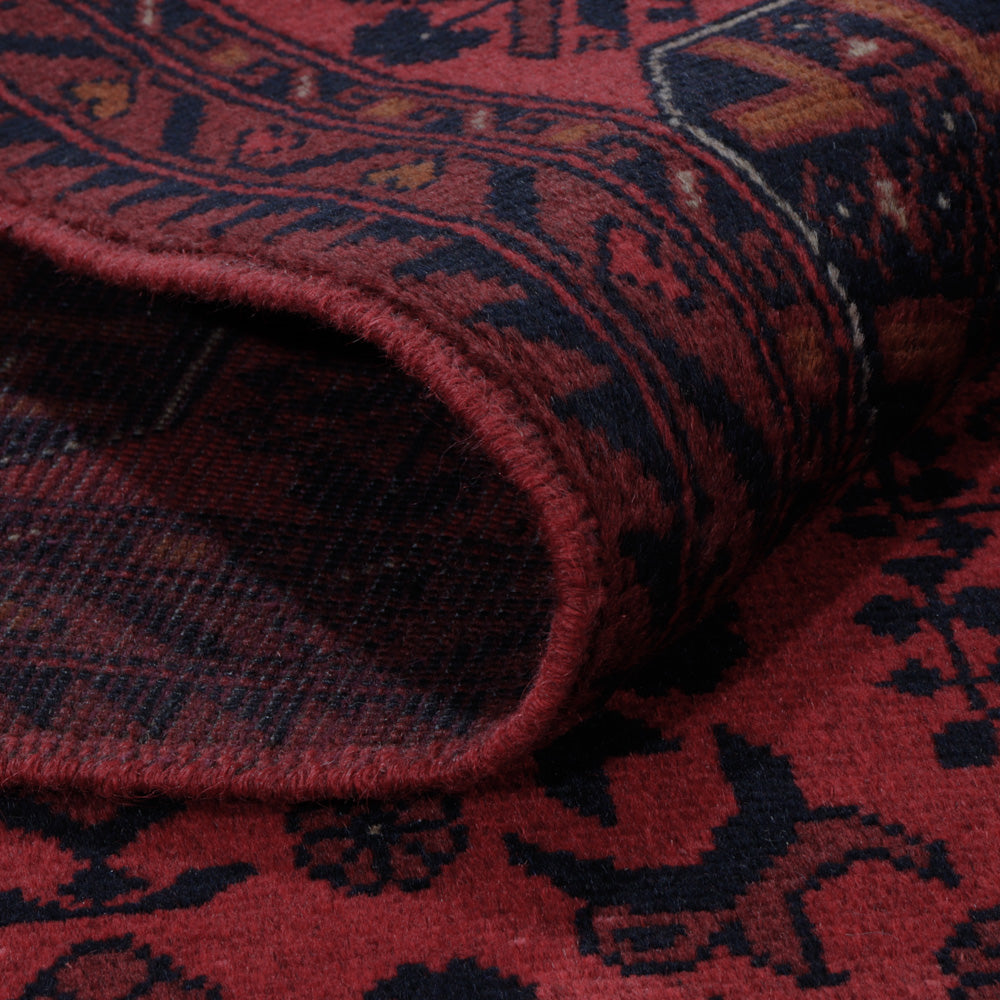 Afghan Rug - Kunduz - 197 x 154 cm - red