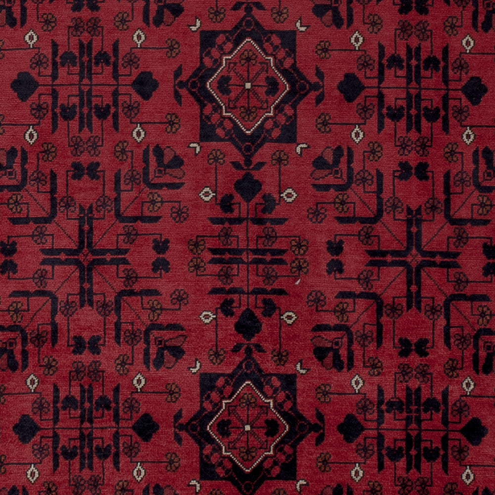 Afghan Rug - Royal - 193 x 149 cm - red