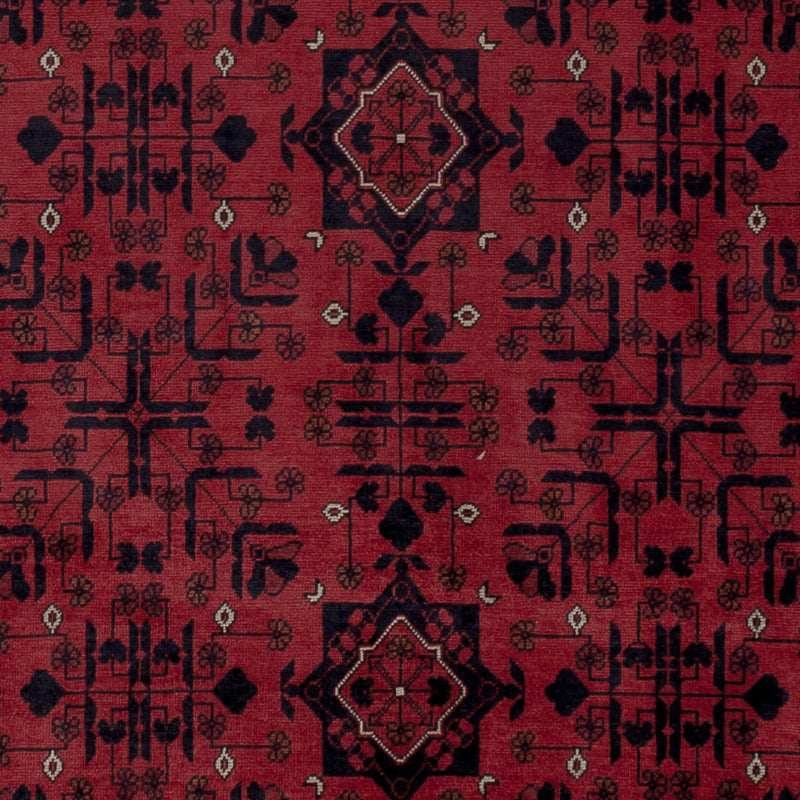 Afghan Rug - Royal - 193 x 149 cm - red