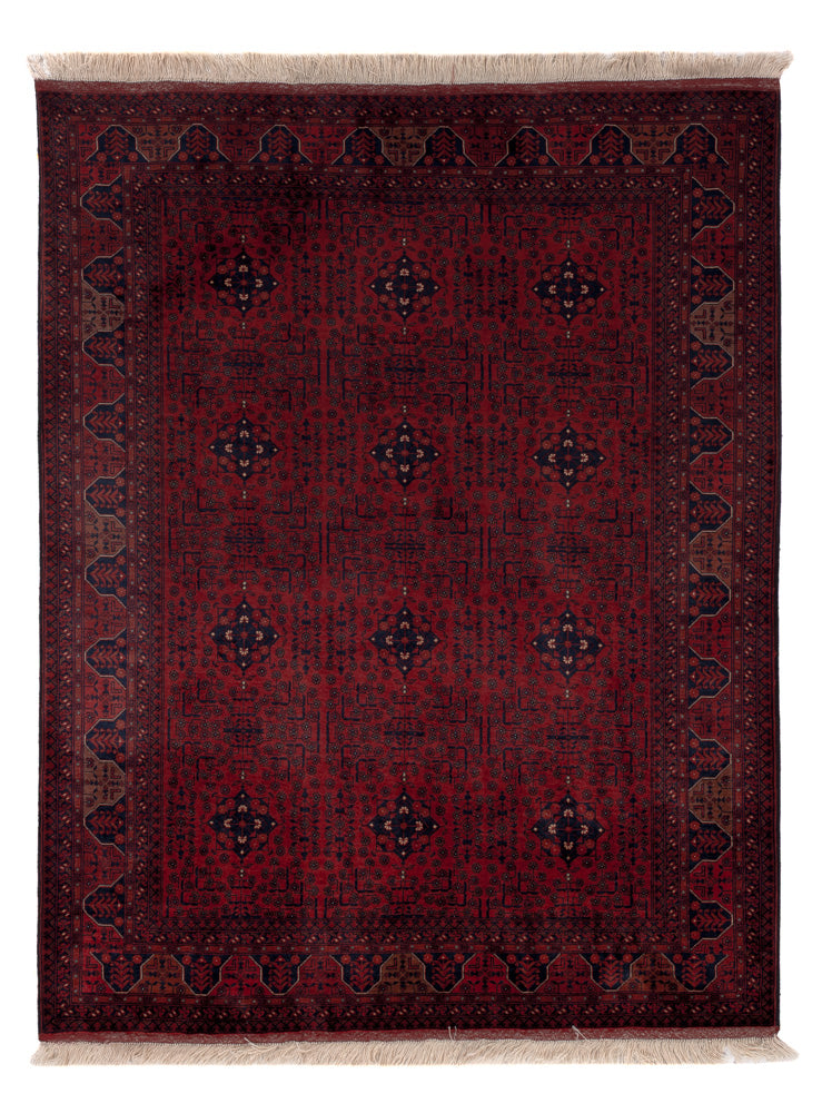 Afghan Rug - Royal - 196 x 151 cm - red