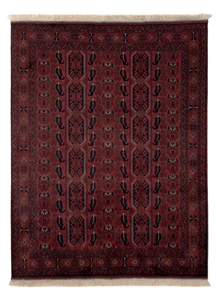 Afghan Rug - Royal - 196 x 149 cm - red