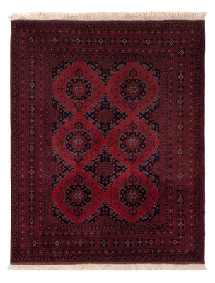 Afghan Rug - Royal - 196 x 154 cm - red