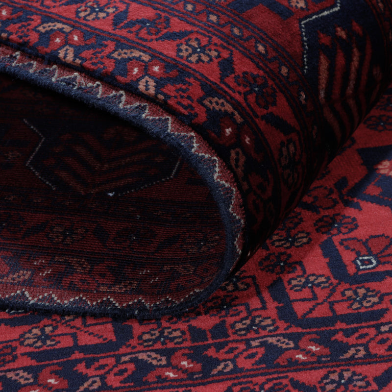 Afghan Rug - Royal - 187 x 146 cm - red