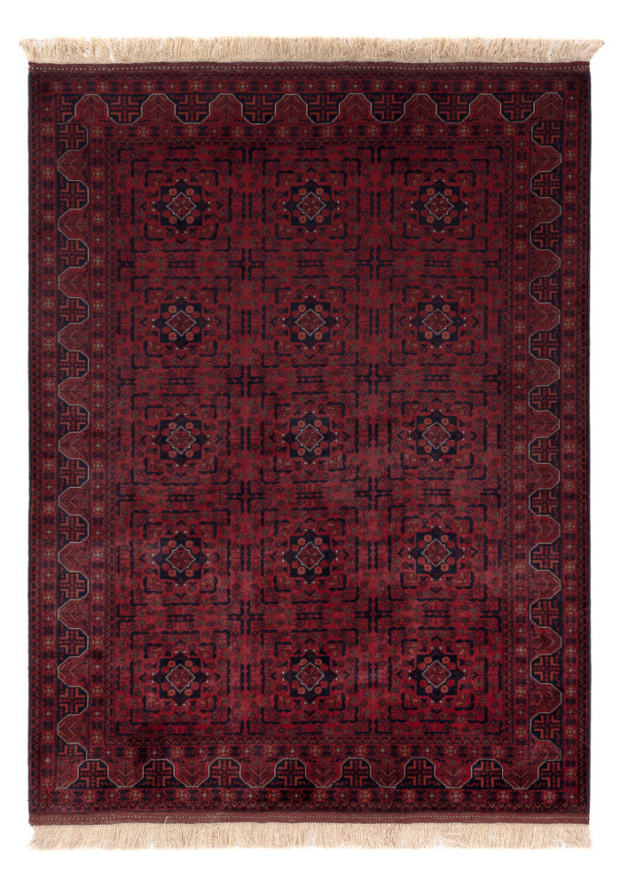 Afghan Rug - Royal - 202 x 151 cm - red