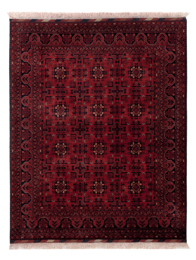 Afghan Rug - Royal - 196 x 155 cm - red