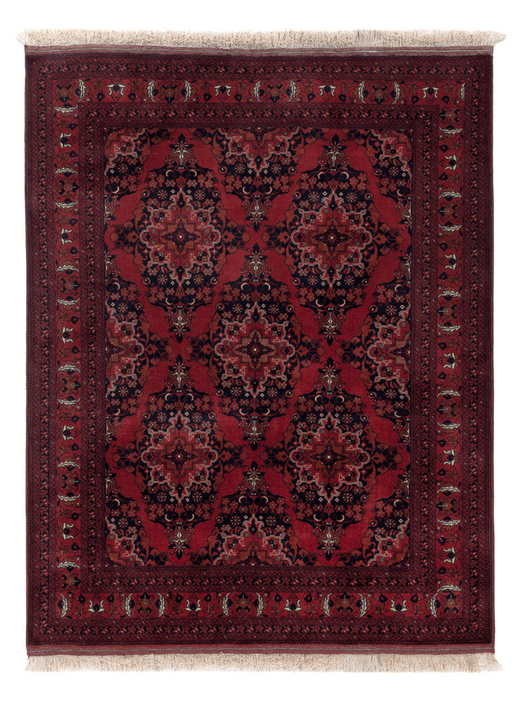 Afghan Rug - Royal - 196 x 146 cm - red