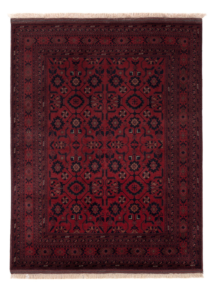 Afghan Rug - Royal - 196 x 150 cm - red