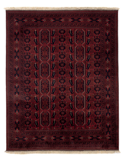Afghan Rug 147x187cm - Oriental Rug - red