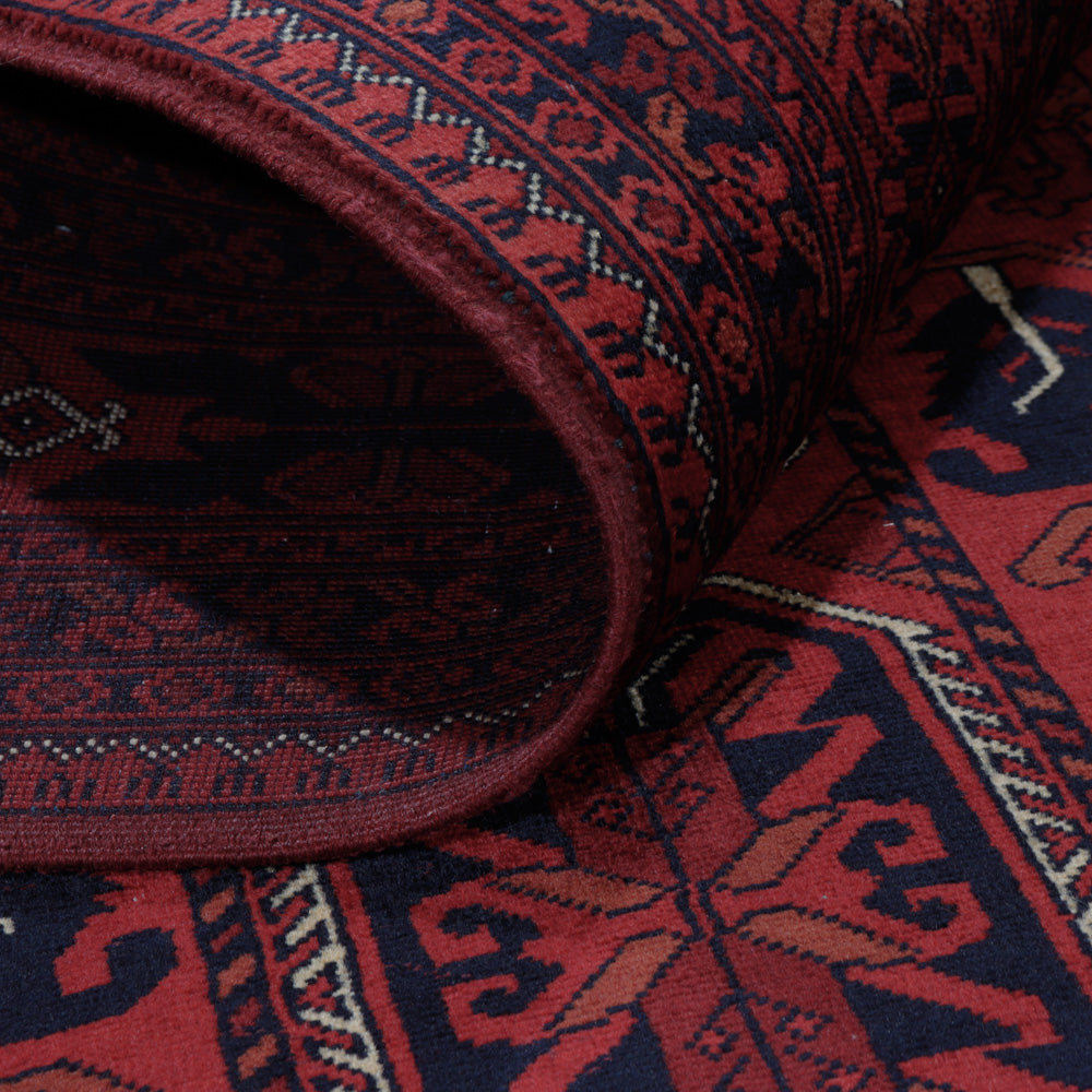 Afghan Rug - Royal - 187 x 147 cm - red