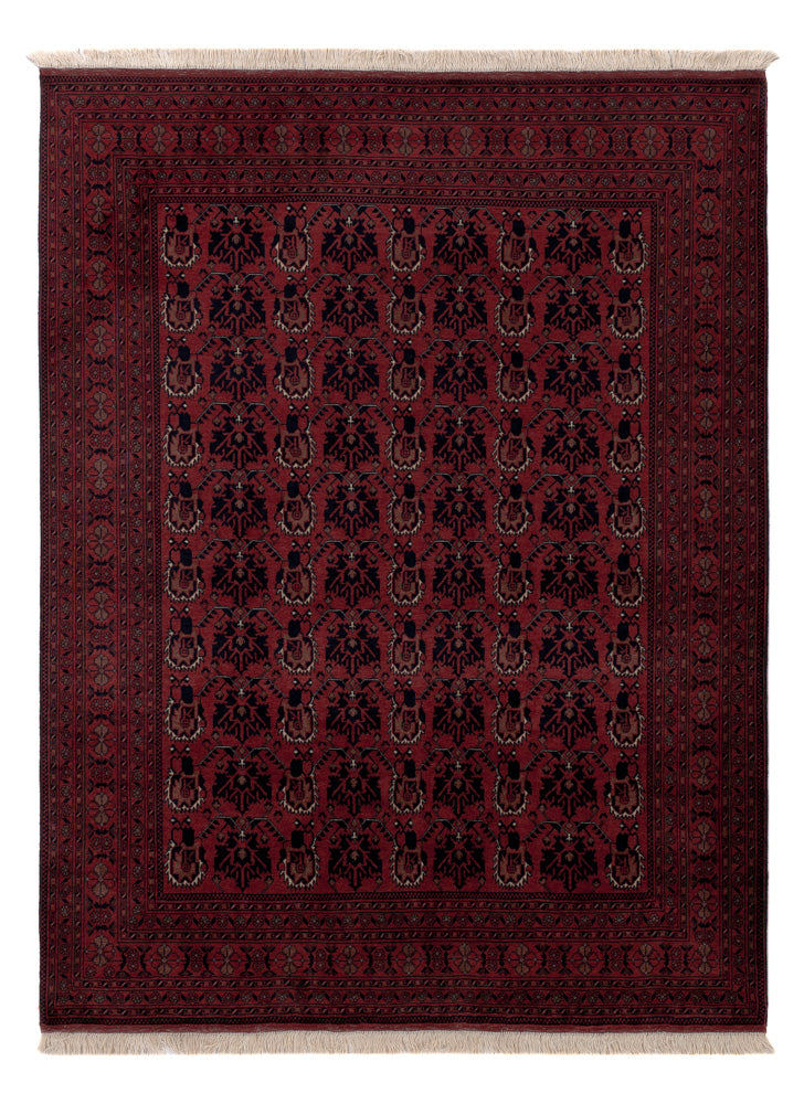 Afghan Rug - Royal - 195 x 149 cm - red
